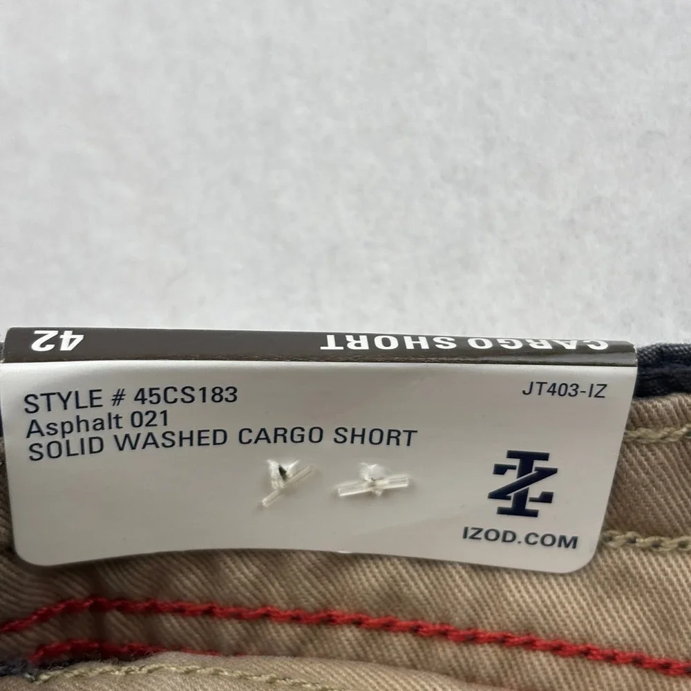 IZOD Cargo Shorts Mens 42 Ripstop‎ Utility Outdoor NWT